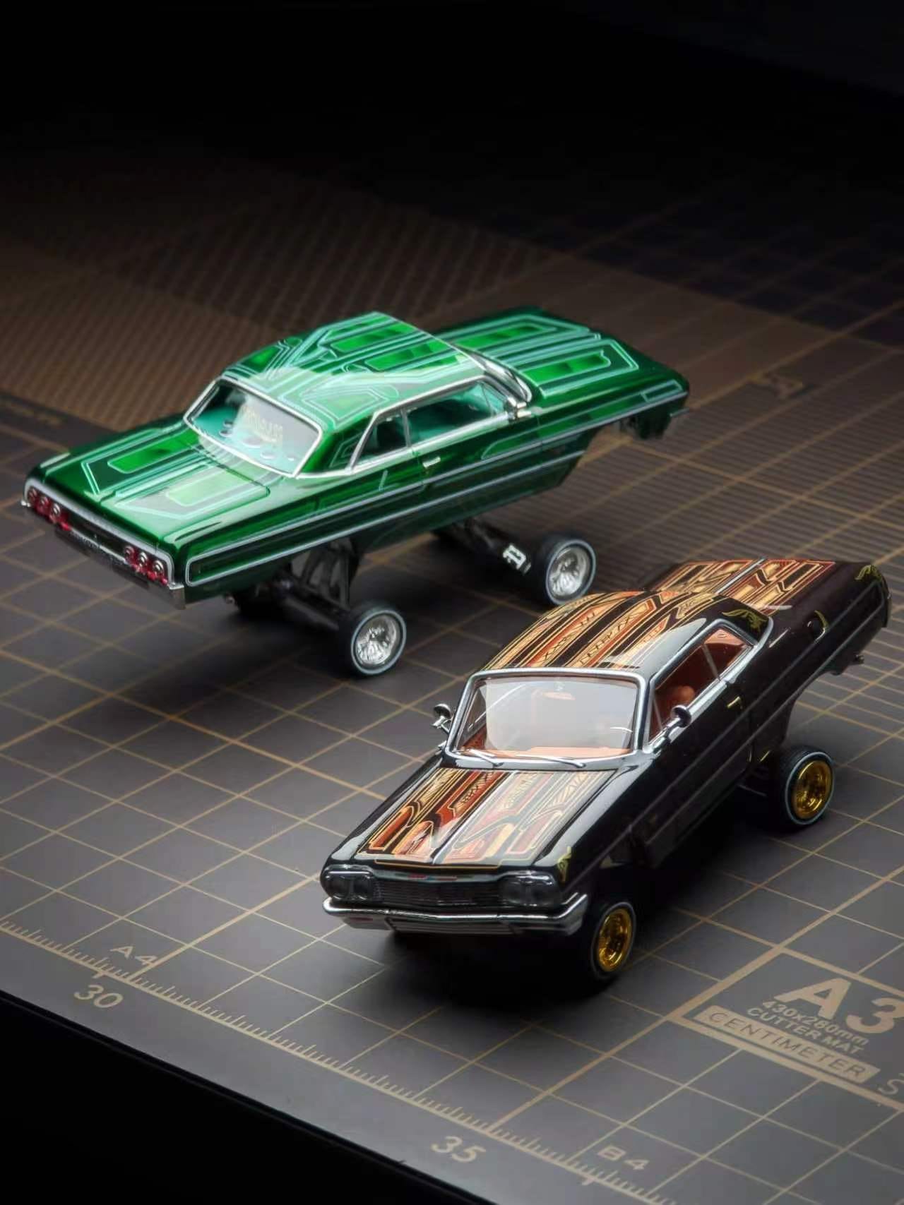 (Pre-Order) 97M 1/64 1964 Chevrolet Impala - Transparent Green ** DEADLINE - July 12th, 2026**