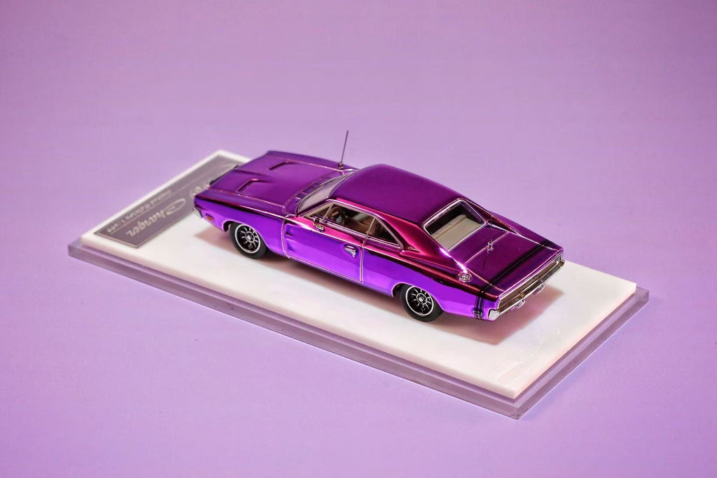 (Coming Soon) LSMODEL 1/64 1969 Dodge Charger - Chrome Purple