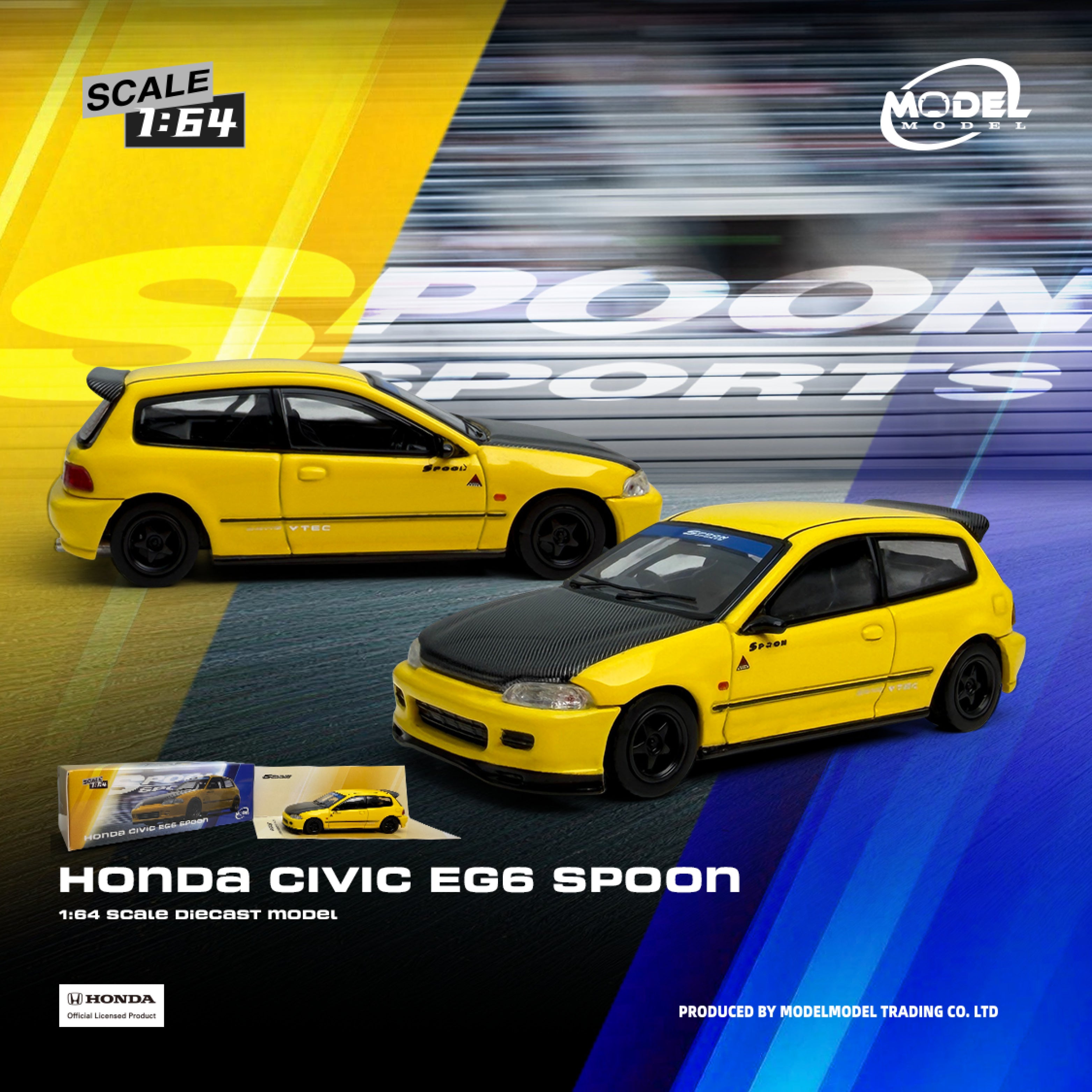 (Coming Soon) MODELMODEL 1/64 Honda Civic EG6 Spoon (Paper Box)