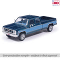 (Coming Soon) IXOAMERICA 1:64 1980 GMC High Sierra K2500 Crew Cab Wideside - Dark Blue Metallic & Medium Blue - Special Two-Tone