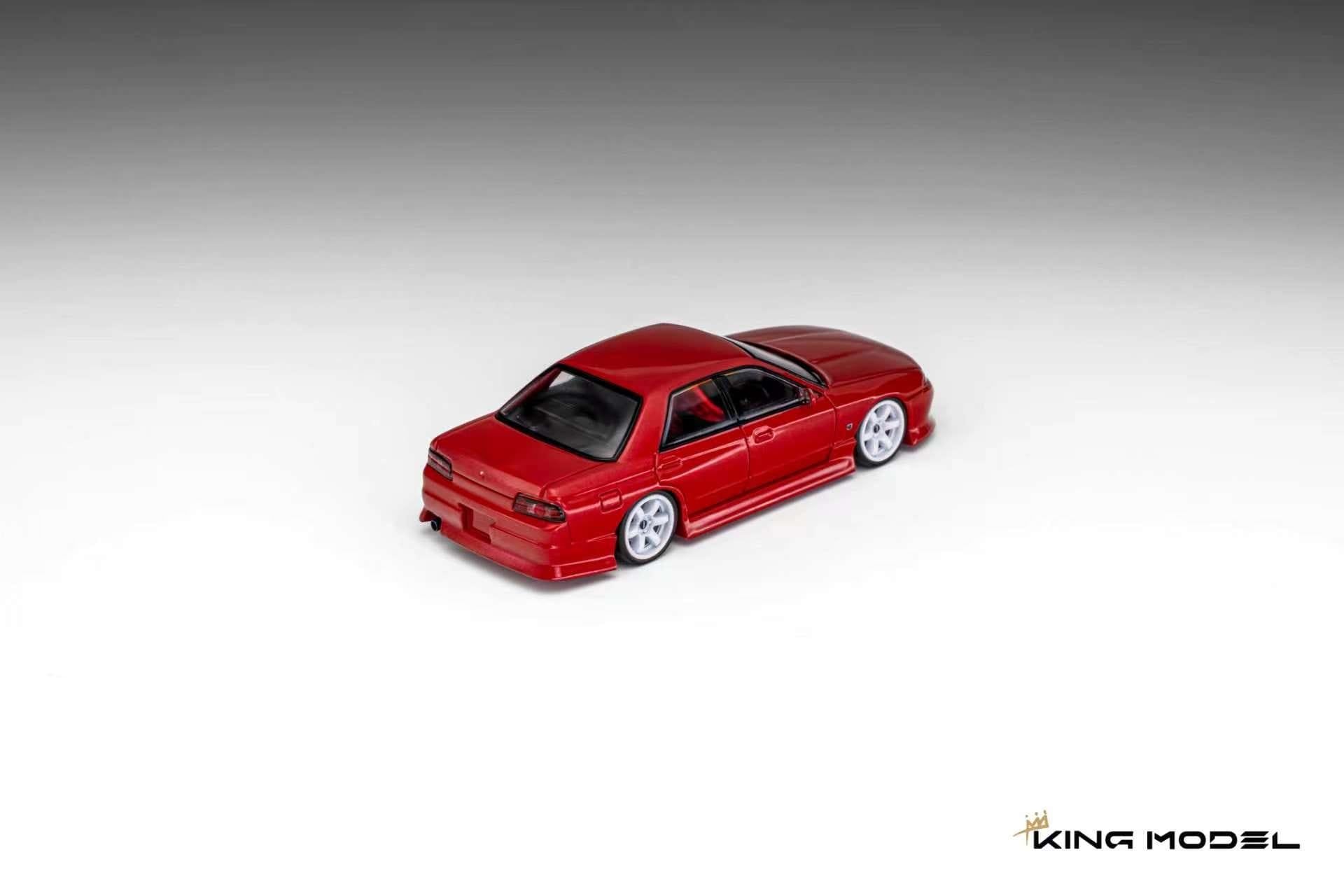 (Coming Soon) KINGMODEL 1/64 R32 GTS-t Type-M URAS Modified Version Diecast model - Sunset Red