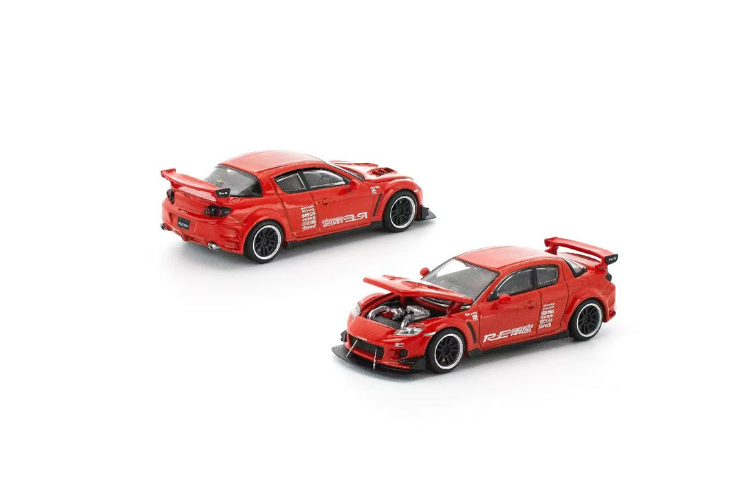 (Coming Soon) POPRACE x Enigma 1:64 Mazda RX-8 RE-AMEMIYA Red