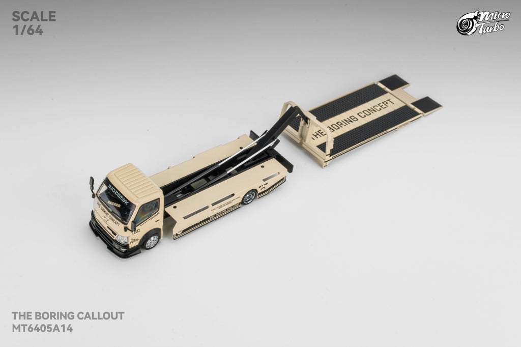 (Pre-Order) MICROTURBO X TBC 1/64 Fully Floor-Standing Flatbed Trailer **DEADLINE June 26th, 2026**