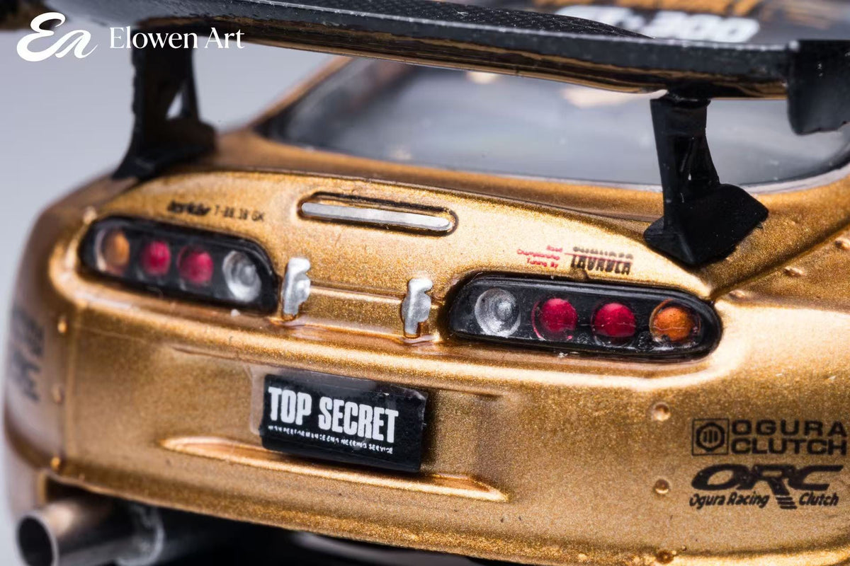 (Coming Soon) ELOWENART 1:64 TopSecret A80 Supra MK4 Gold