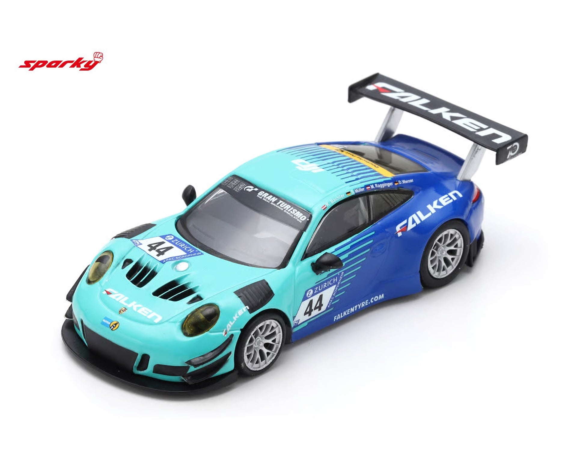 (Coming Soon) SPARK 1/64 Porsche 911 GT3 R No.44 Falken Motorsports 24H Nürburgring 2018 K. Bachler - S. Müller - M. Ragginger - D. Werner
