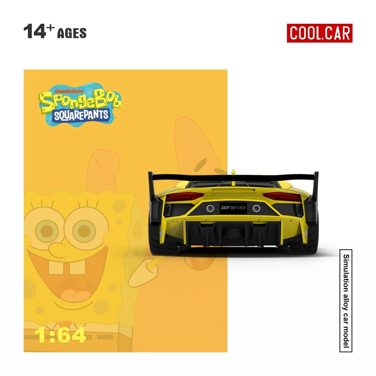 (Coming Soon) COOLCAR 1:64 Lamborghini GTEVO SpongeBob