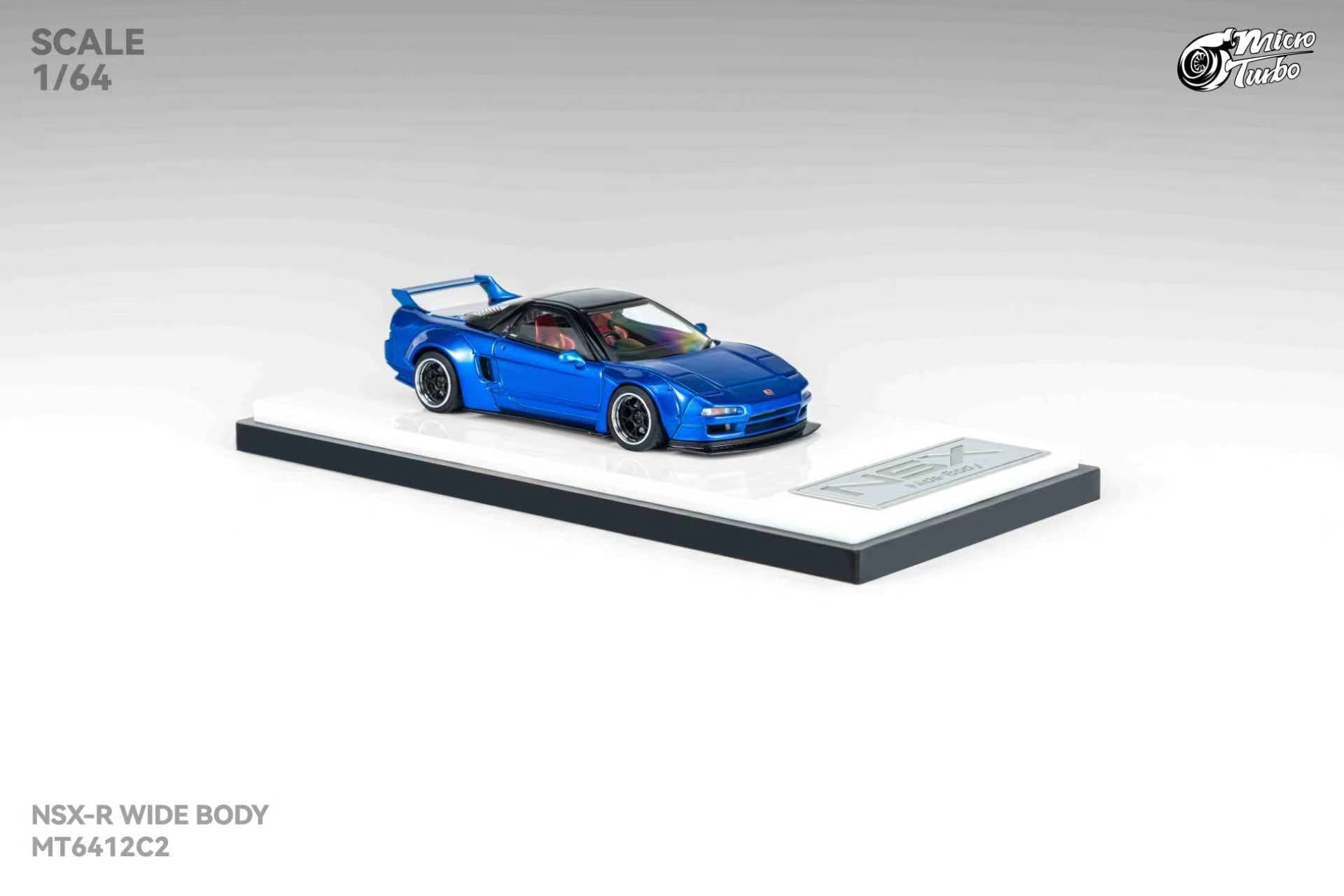 (Coming Soon) MICROTURBO 1/64 NSX Wide Body - Metallic Blue