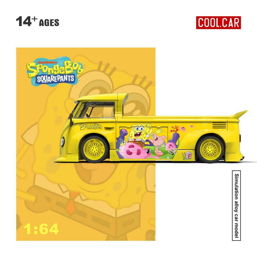 (Coming Soon) COOLCAR 1:64 Volkswagen T1 pickup truck SpongeBob