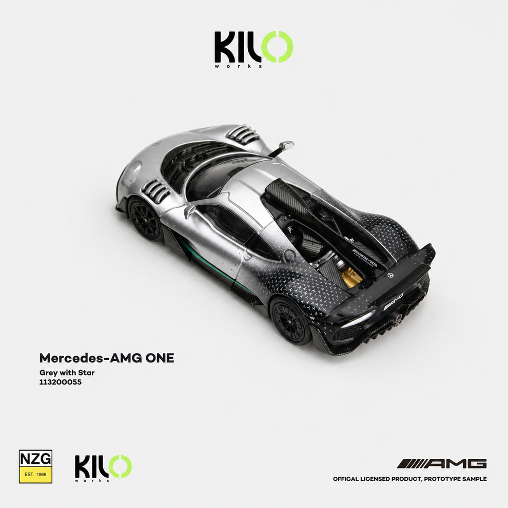 (Coming Soon) KILO WORKS 1/64 Mercedes-AMG ONE Grey with Star