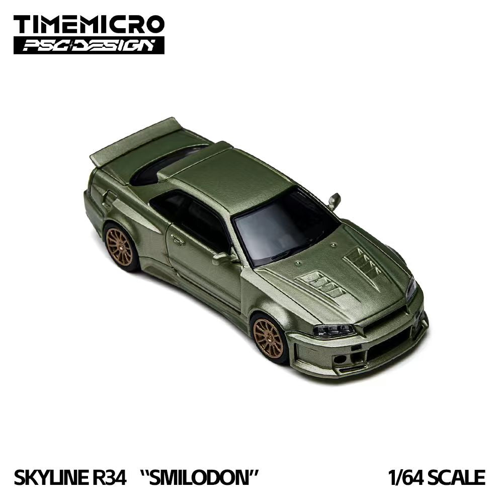 (Coming Soon) TIMEMICRO × PSC DESIGN  1/64 R34 "Smilodon" Millennium Jade Diecast Model