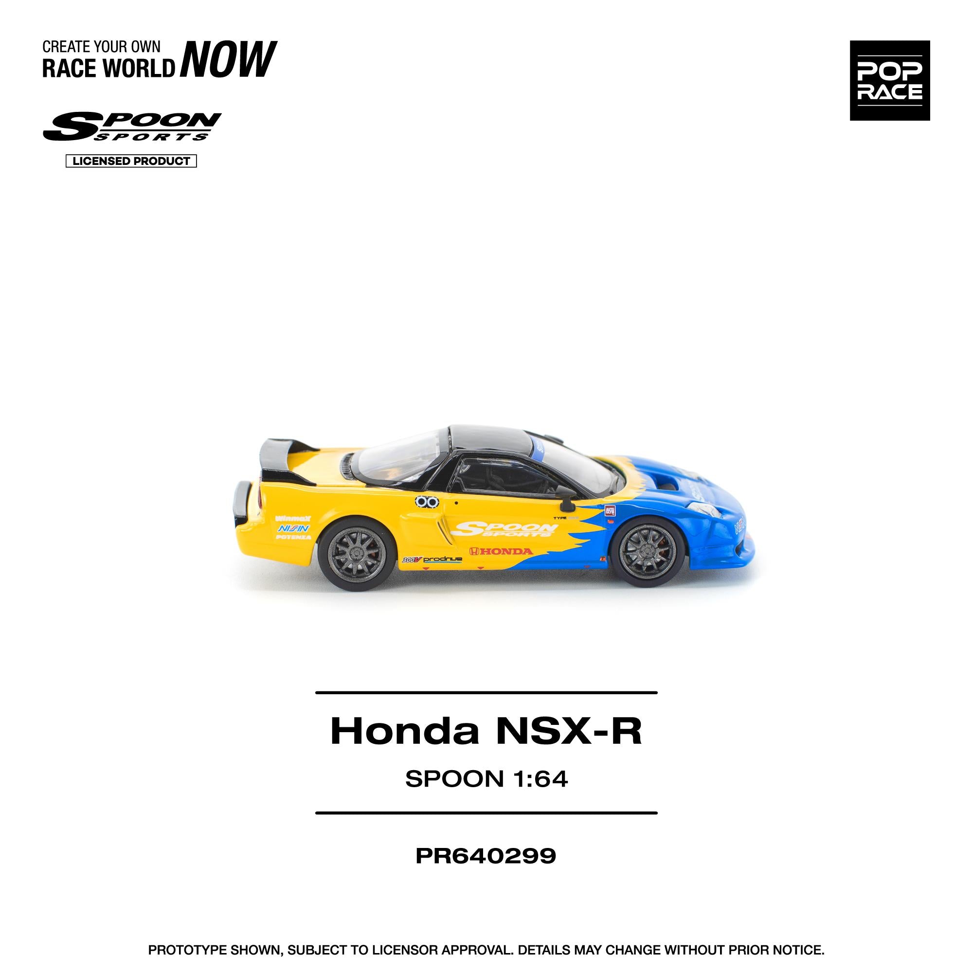 (Coming Soon) POPRACE 1/64 HONDA NSX-R SPOON