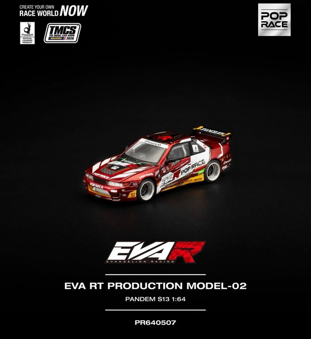 (Coming Soon) POPRACE 1/64 EVA RT PANDEM S13 TMCS Malaysia 2026 Special Edition