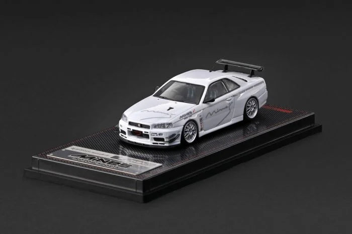 (Coming Soon) IGNITIONMODEL 1/64 Nissan Skyline GT-R Mine's (R34) White