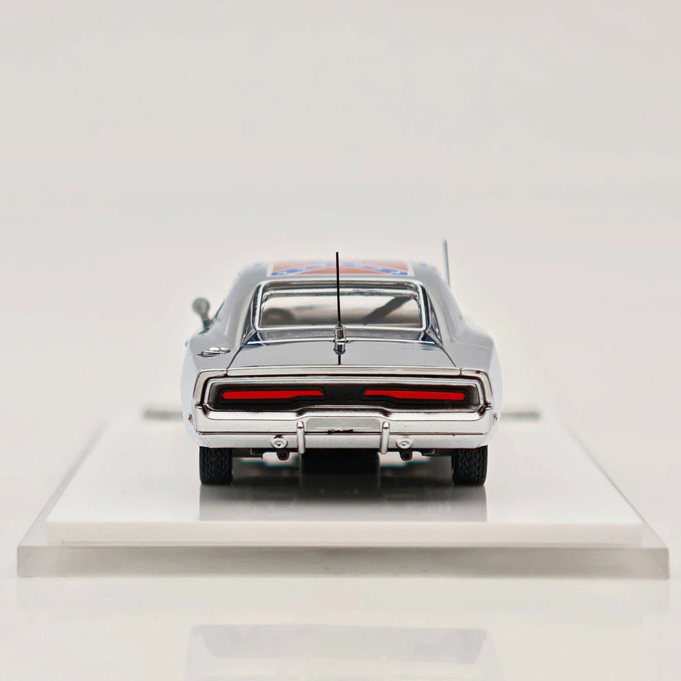 MINIFORGE 1/64 1969 Dodge Charger "General Lee" Chrome Diecast Metal