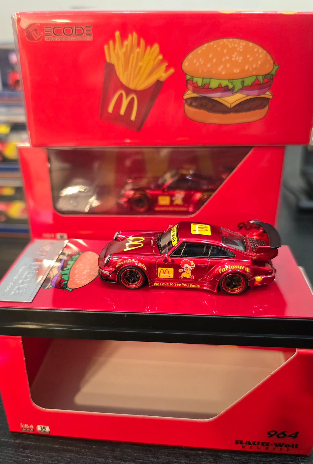 DECODE 1:64 RWB 964 McDonalds CHROME Red *Numbered Pieces Only 500*