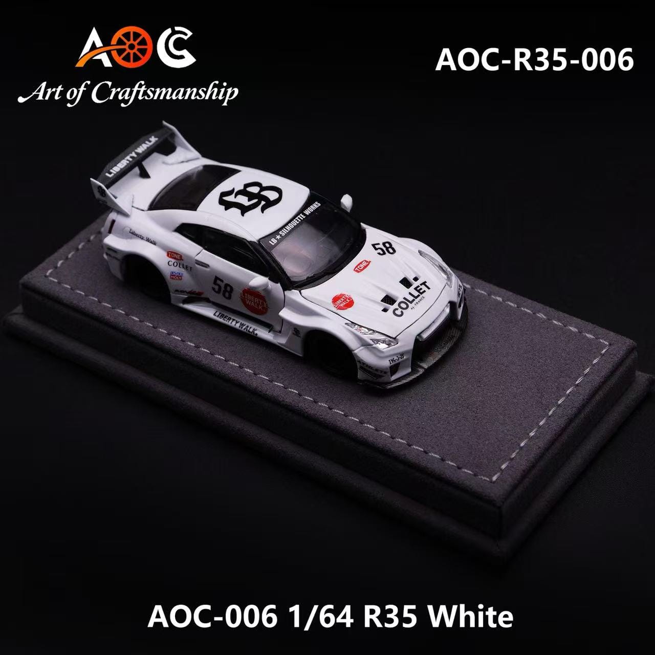 (Coming Soon) AOC 1/64 Modified R35 Fully Open Diecast Model
