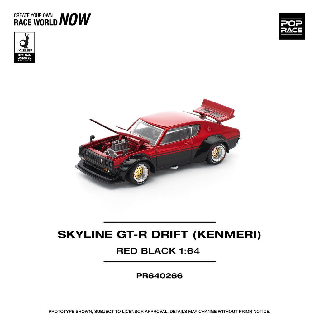 (Coming Soon) POPRACE 1/64 KPGC110 KENMERI - RED/BLACK