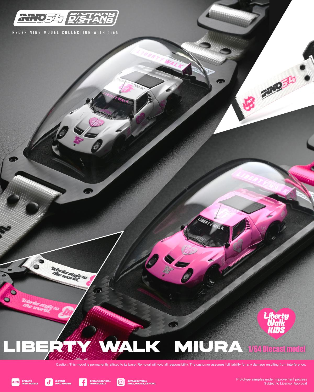 (Pre-Order) INNO64 x D/STANS 1/64 LB-Silhouette WORKS Miura GT **Chases Randomly Distributed**