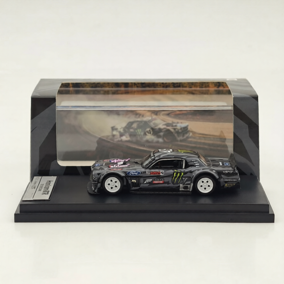 (Coming Soon) STREETWARRIOR 1:64 "Monster Livery" Ford Mustang 1965 Hoonicorn RTR V3 HORZON Car Diecast