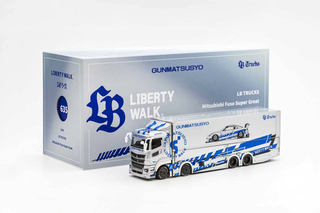 GCD 1/64 LB TRUCK Mitsubishi Fuso Super Great SILVER - TAS Tokyo Exclusive Version