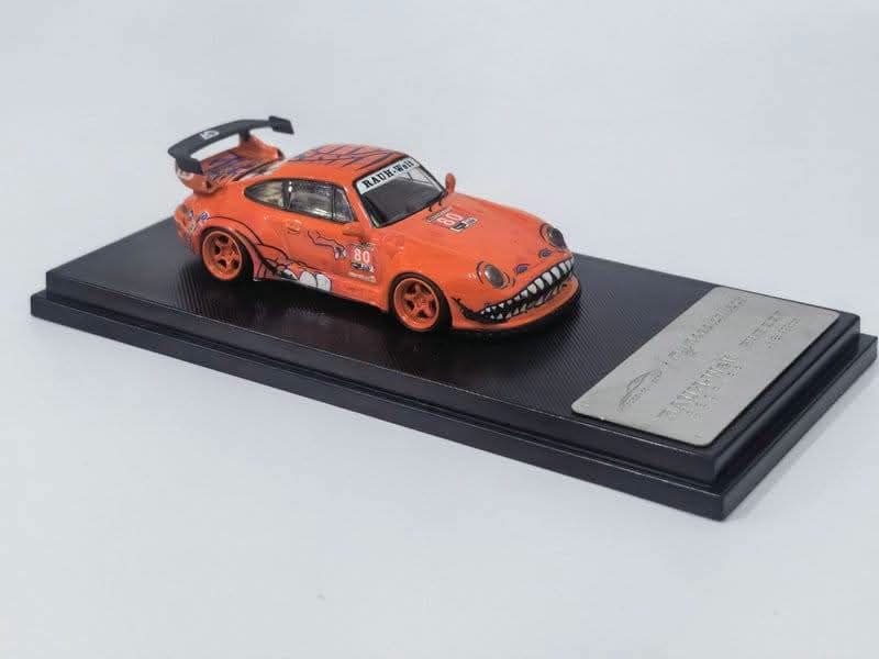 (Coming Soon) MYMODELCOLLECT 1:64 RWB 993 HIGH WING - Orange T-Rex #80
