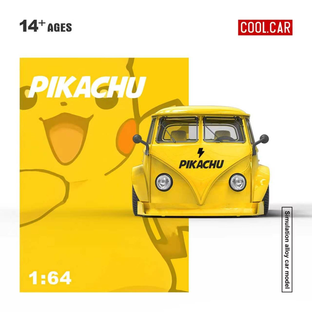(Coming Soon) COOLCAR 1:64 VW T1 Pickup Pikachu Livery Diecast