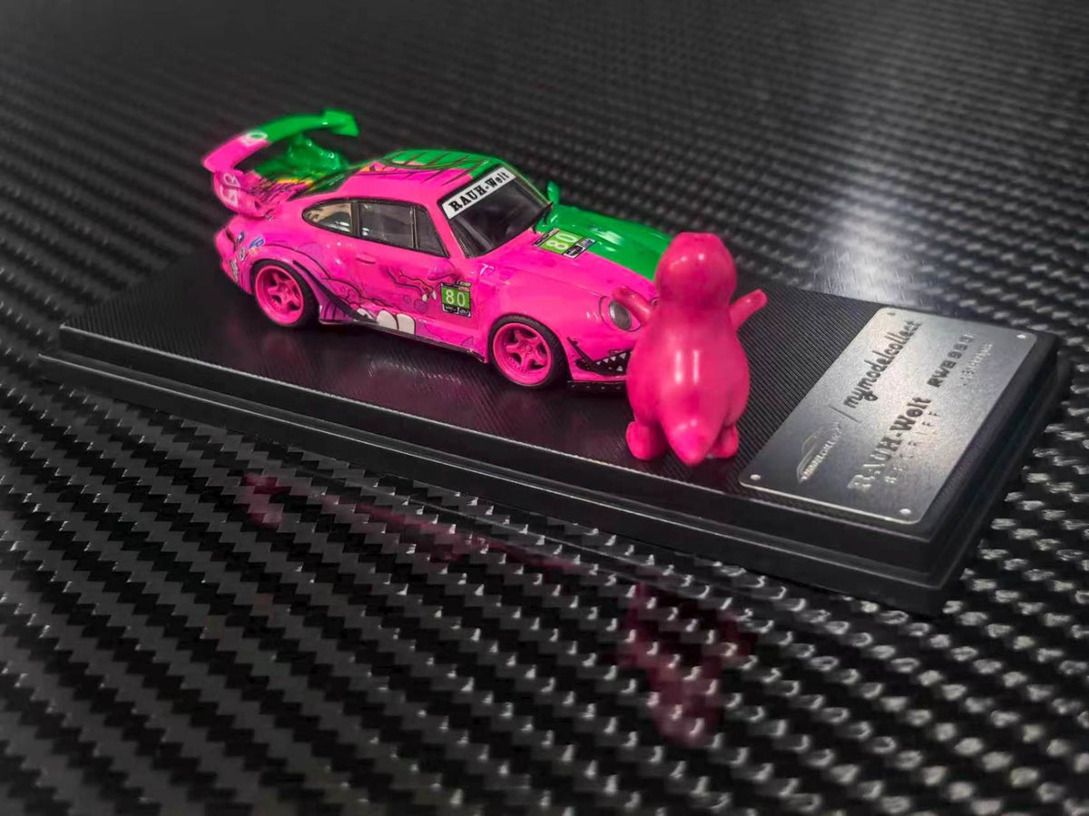 (Coming Soon) MYMODELCOLLECT 1:64 RWB993 High Wing Green/Pink Two-Tone Dragon Livery