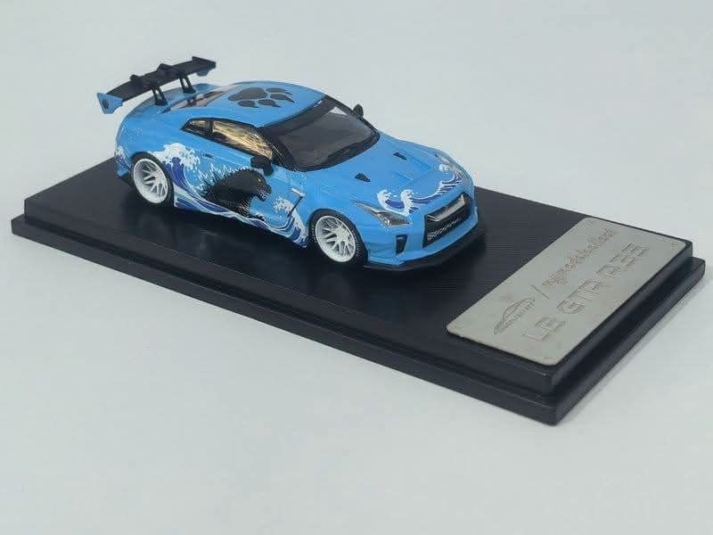 (Coming Soon) MYMODELCOLLECT 1:64 LB GTR R35 1.5 - Blue Godzilla