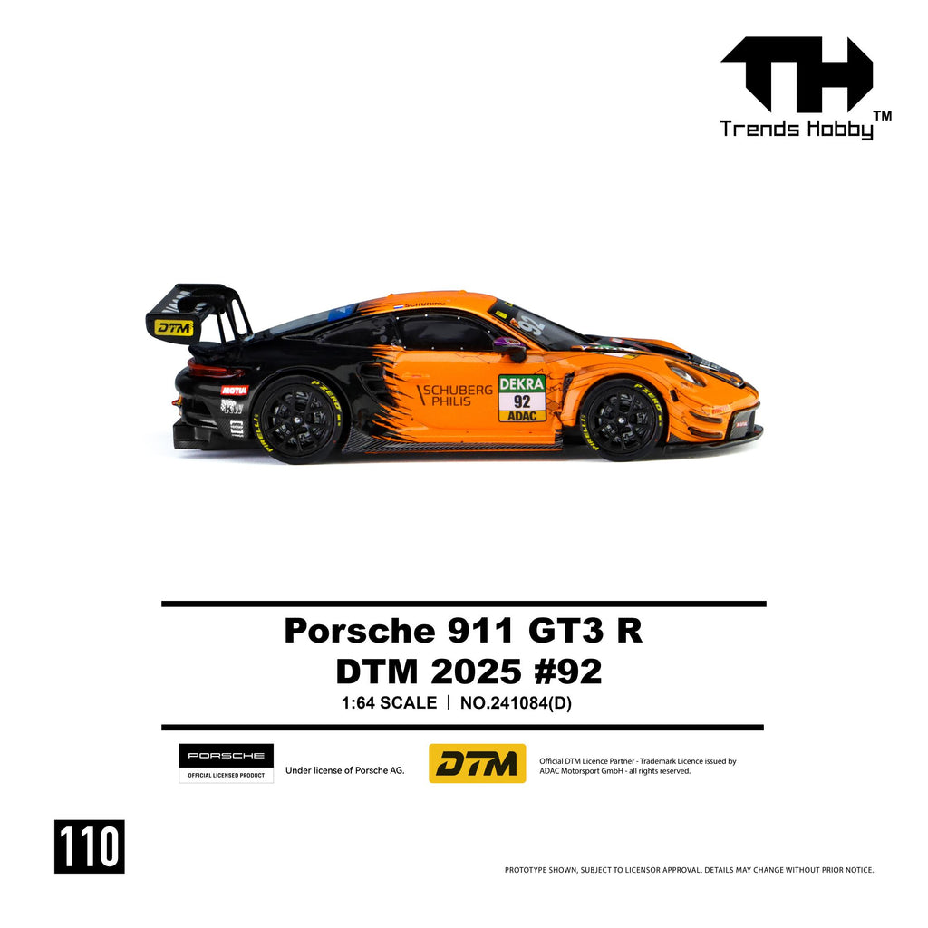(Coming Soon) TRENDSHOBBY 1/64 Porsche 911 GT3 R - DTM 2025 #92