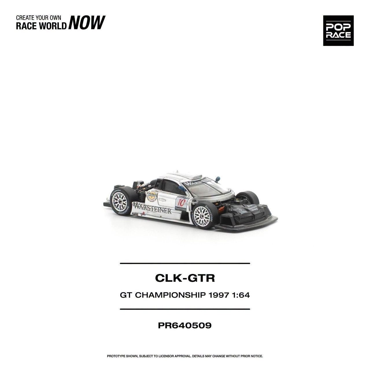 (Coming Soon) POPRACE 1:64 Mercedes-Benz AMG CLK GTR FIA GT Championship 1997