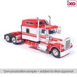 (Coming Soon) IXOAMERICA 1:64 1990 Kenworth W900 - Red and Gold stripe