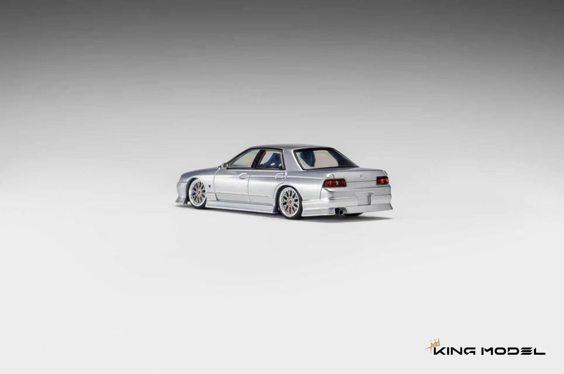 (Coming Soon) KINGMODEL 1/64 R32 GTS-t Type-M URAS Modified Version Diecast model - Glossy Silver