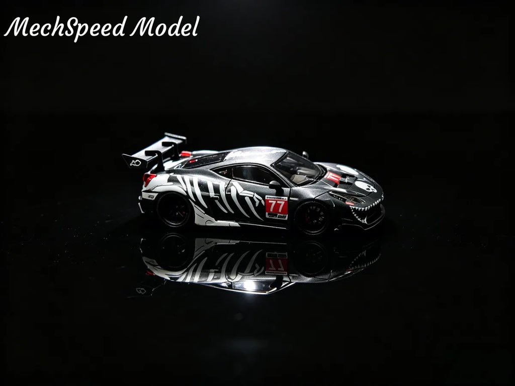 (Coming Soon) MECHSPEED 1:64 (RESIN) LB458GT Wing Modified Matte Black Version Model - Bone Dragon