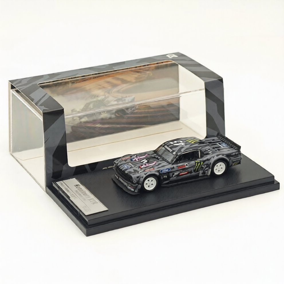 (Coming Soon) STREETWARRIOR 1:64 "Monster Livery" Ford Mustang 1965 Hoonicorn RTR V3 HORZON Car Diecast