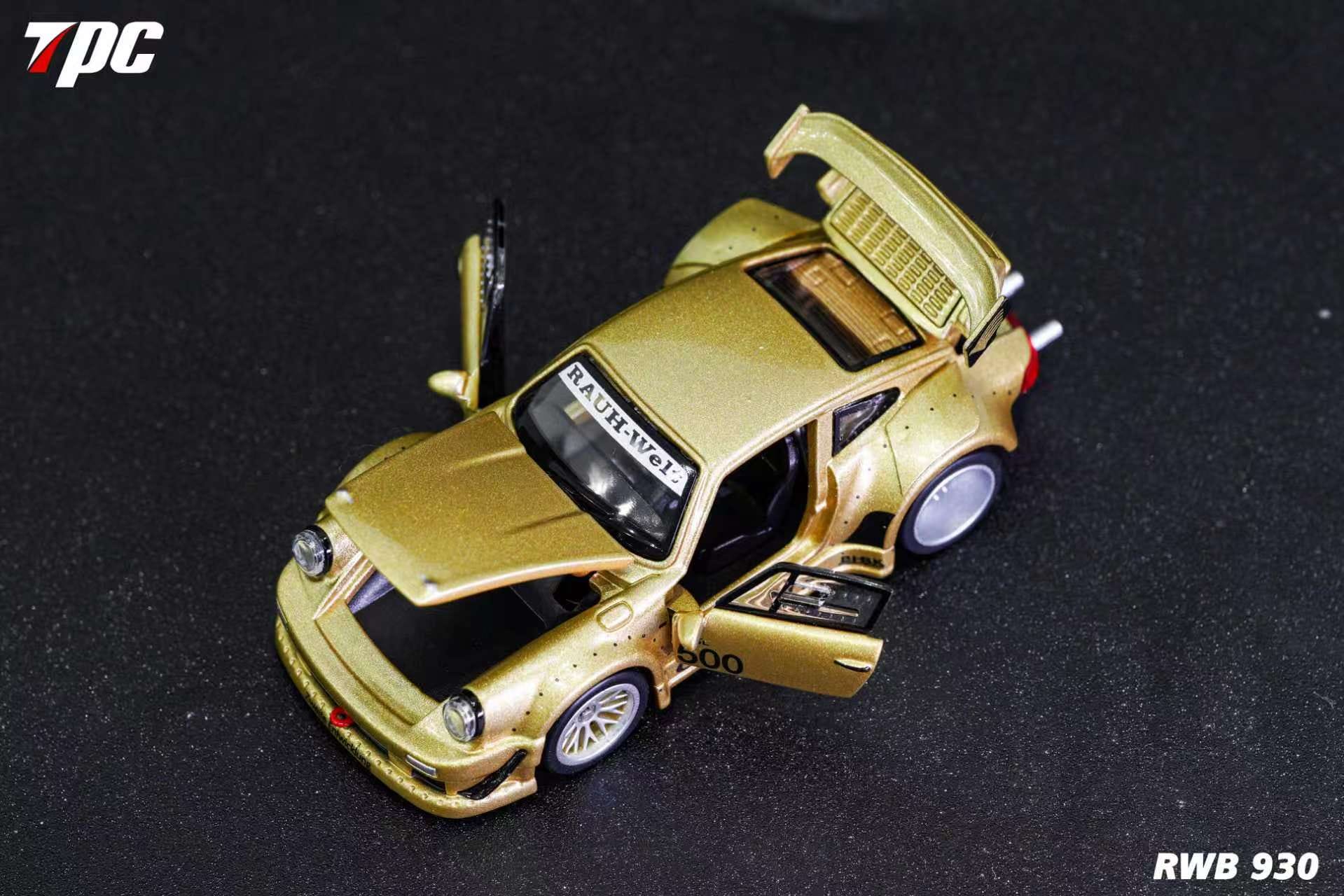 (Coming Soon) TPC 1:64 Custom Edition RWB930 Full Open Diecast - Gold