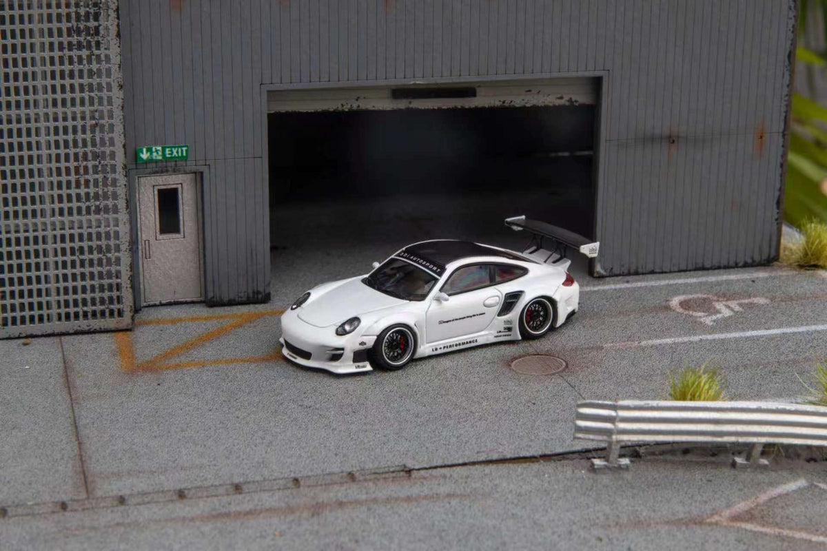 (Coming Soon) STARMODELS 1:64 997 Widebody Modified Version Diecast - White