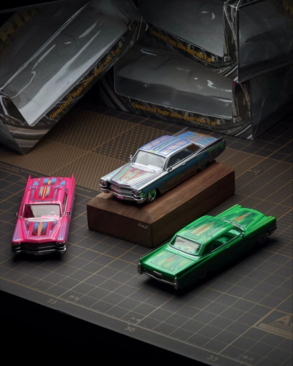 (Coming Soon) 97M 1/64 1964 Cadillac Coupe DeVille Lowrider - Pink
