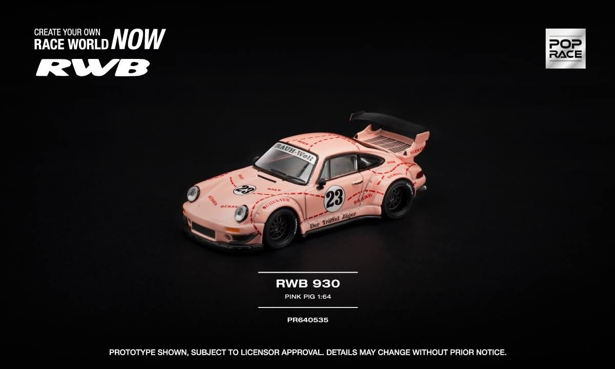(Pre-order) POPRACE 1/64 RWB 930 "PINK PIG"
