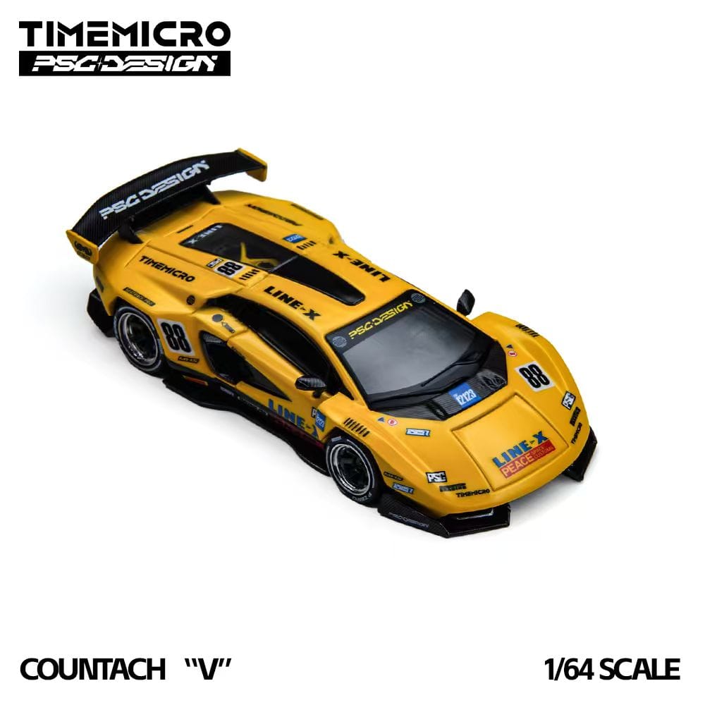 (Coming Soon) TIMEMICRO × PSC DESIGN 1/64 Countach "V" GT Tribute Diecast model