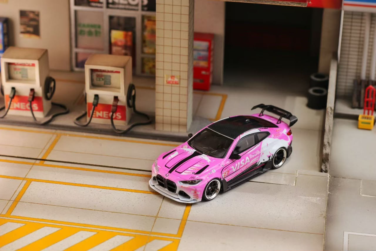(Coming Soon) STREETWEAPON 1:64 G82 M4 Diecast - Pink Red Bull Livery