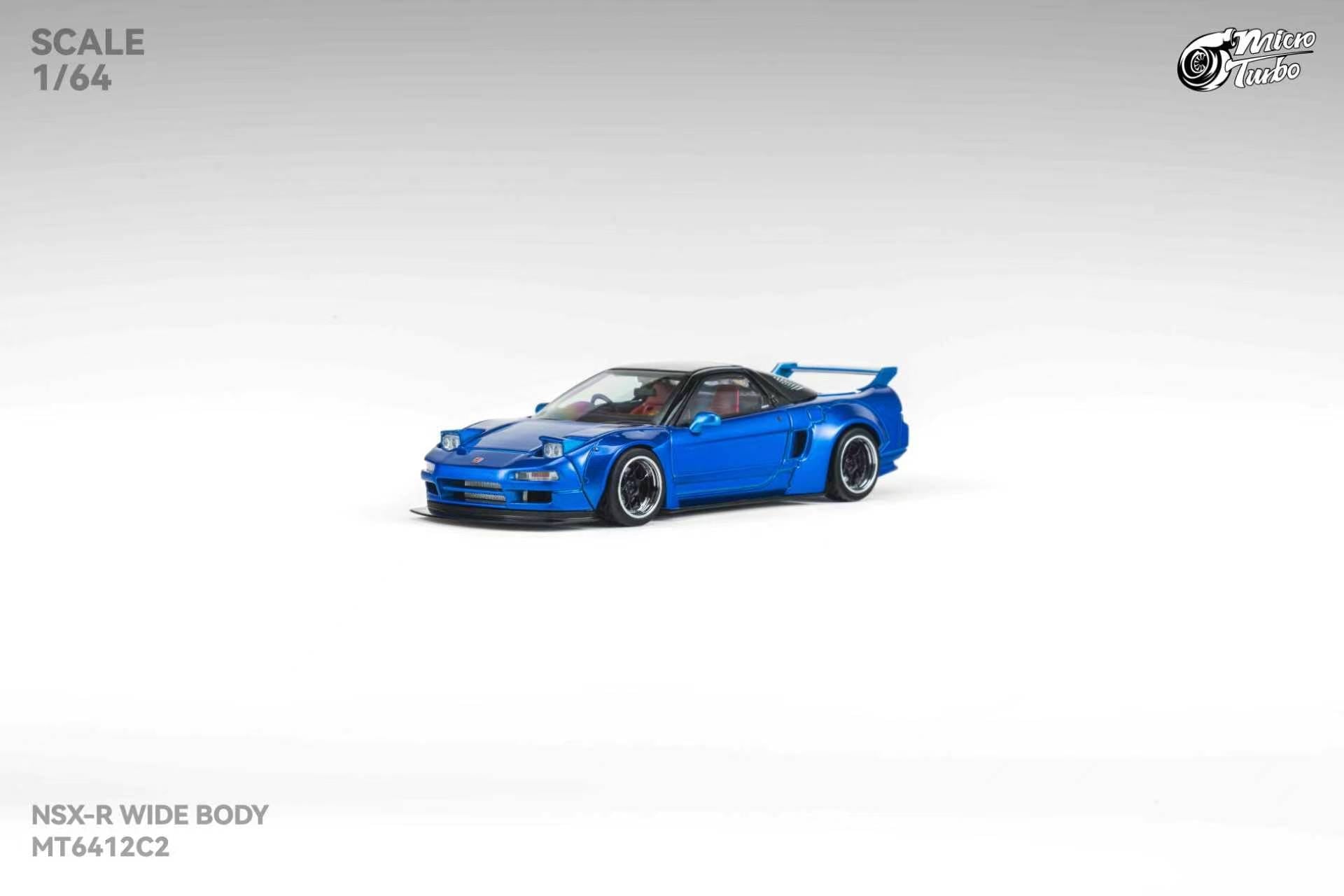 (Coming Soon) MICROTURBO 1/64 NSX Wide Body - Metallic Blue