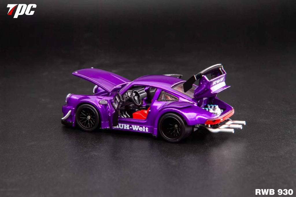 (Coming Soon) FG x TPC Customized 1/64 RWB930 Fully Open Diecast Model - Violet Purple
