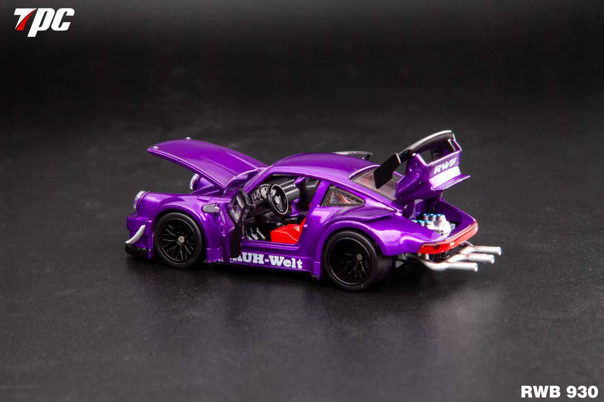 (Coming Soon) FG x TPC Customized 1/64 RWB930 Fully Open Diecast Model - Violet Purple