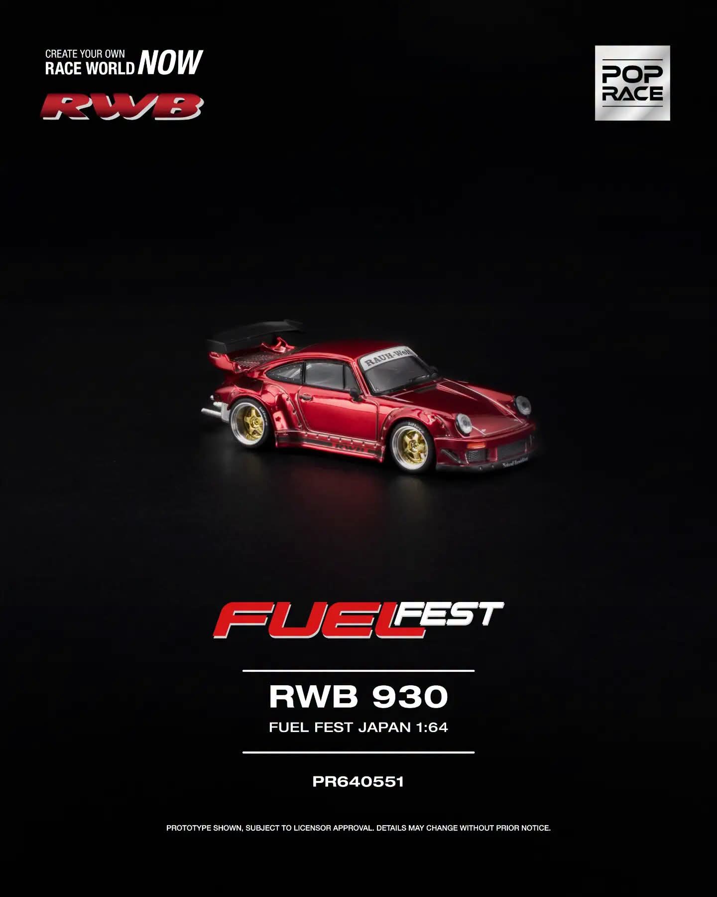 (Coming Soon) POPRACE 1:64 RWB 930 Japan Fuelfest Fuji 2026 Exclusive (LIMITED QUANTITIES)
