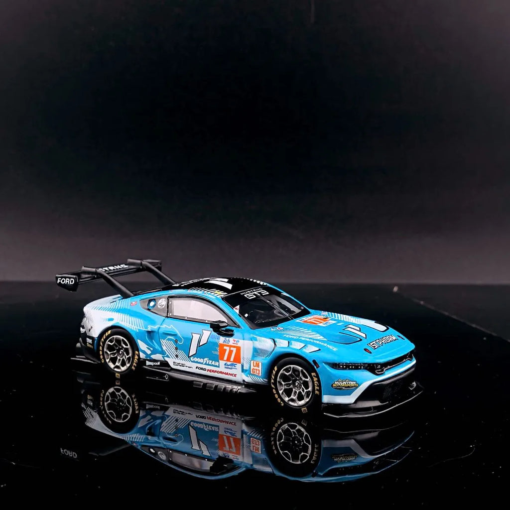 (Coming Soon) GTMODEL 1:64 Ford Mustang GT3 Race Car Blue #77