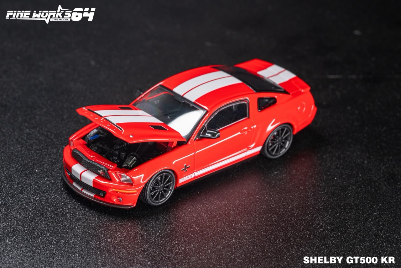 (Coming Soon) FINEWORKS64 1:64 Shelby GT500 2008 Model - Red