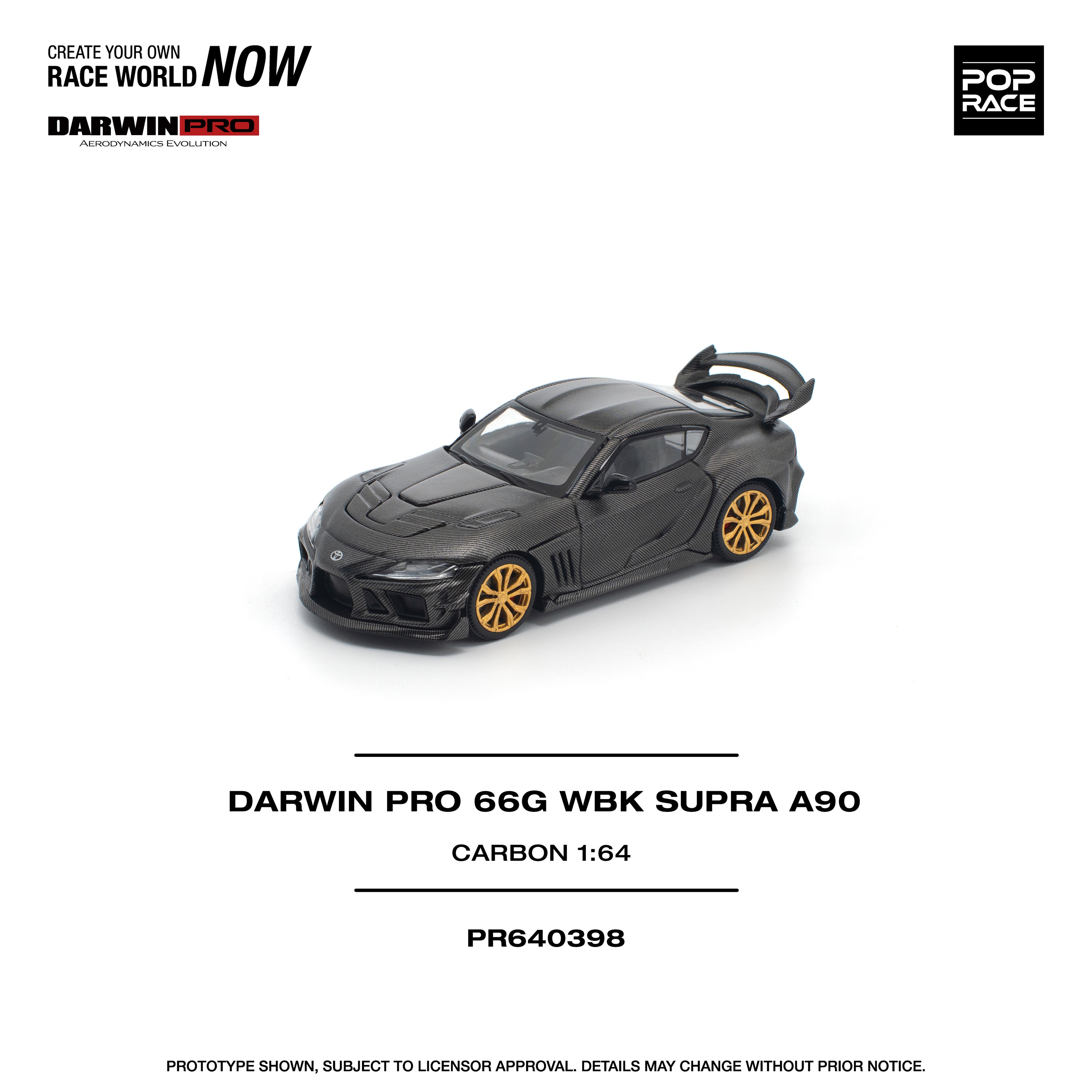 (Coming Soon) POPRACE 1/64 DARWIN PRO 66G WBK Supra A90 Carbon Edition