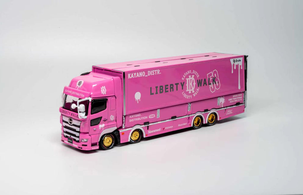 (Coming Soon) GCD 1/64 HINO 700 LB PINK - KAYANO DISTRIBUTION EDITION