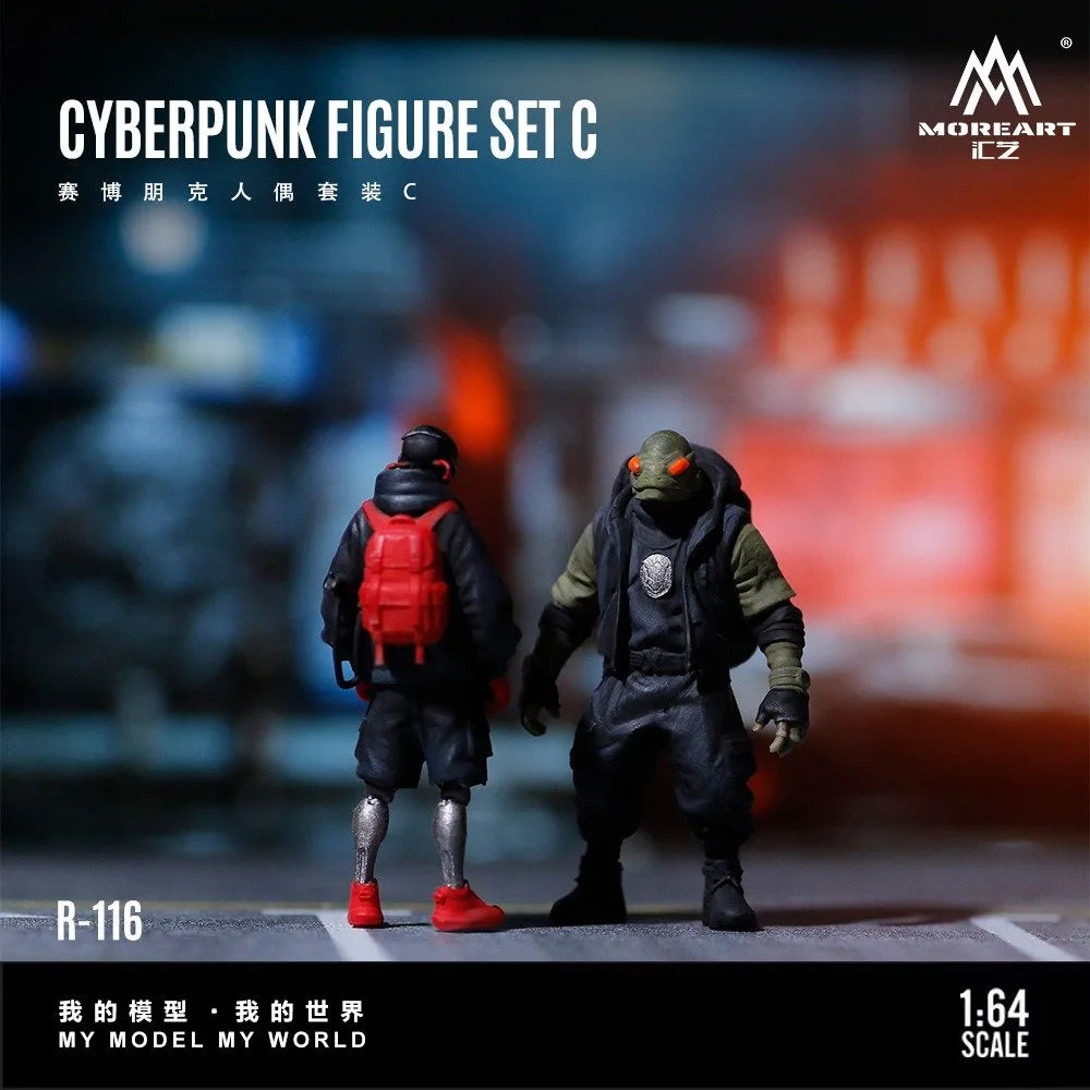 (Coming Soon) MOREART 1:64 Cyberpunk Figure Set C