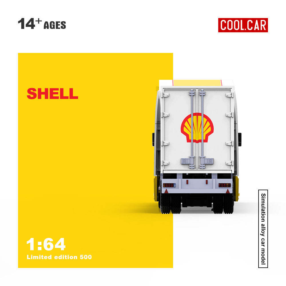 COOLCAR 1:64 Shell Livery Freightliner Container Truck